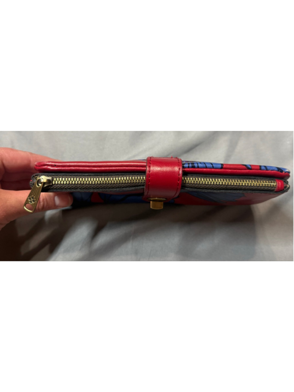 Women's Patricia Nash Annesley Leather wristlet Wallet One Size Red Blue - Picture 3 of 8